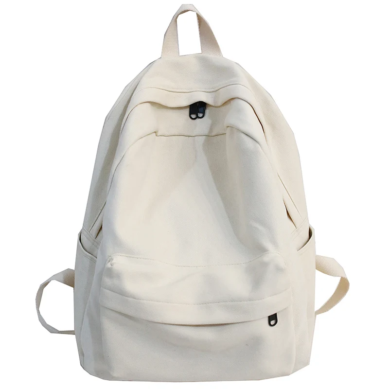 

Student Female Cotton Canvas Backpack Kawaii Women Vintage School Bag Teenage Girl Cute Backpacks Fashion Ladies Bag Book
