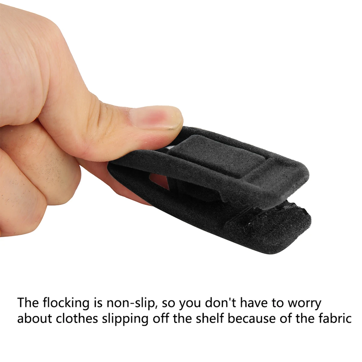 Зажимы для вешалок Прочные зажимы пальцев Нескользящие одежды Пластиковая