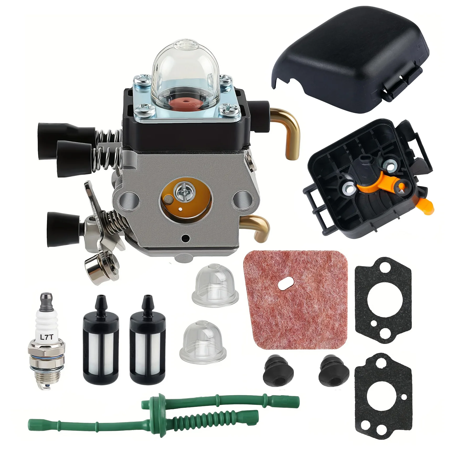 Фото Комплект карбюратора для C1Q-S66 C1Q-S71 C1Q-S97 C1Q-S186, для триммеров Stihl FS38 FS45 FS55 KM55 FS75 FS80 FC75 FC85 HL75 HT70 №2