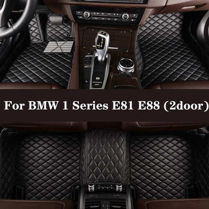 

Full Surround Custom Leather Car Floor Mat For BMW 1 Series E81 E88 (2door) 2007-2011 (Model Year) Car Interior Auto Parts