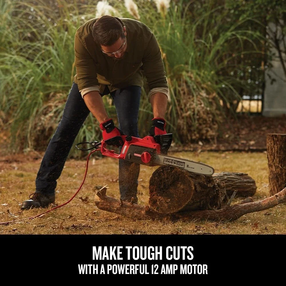 Цепная пила 12-амперная бензопила 16-дюймовые садовые электроинструменты