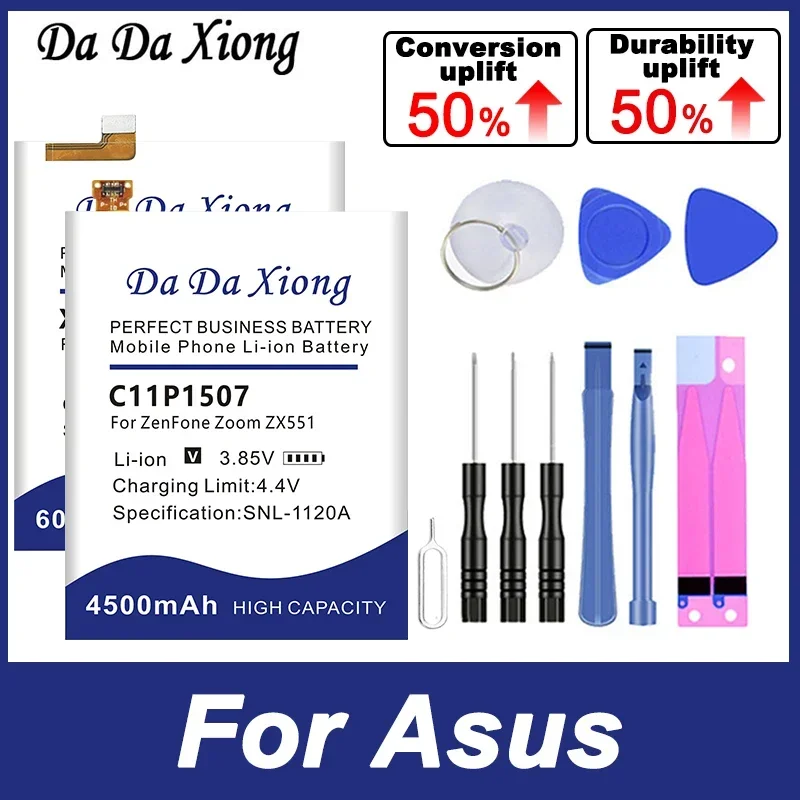 C11P1609 X550 C11P1508 Аккумулятор для Asus ZenFone Zoom Pegasus Max Rog 3 6 5000Z 2 V520KL ZX551 X455 X455L ZC553KL Pro Plus +