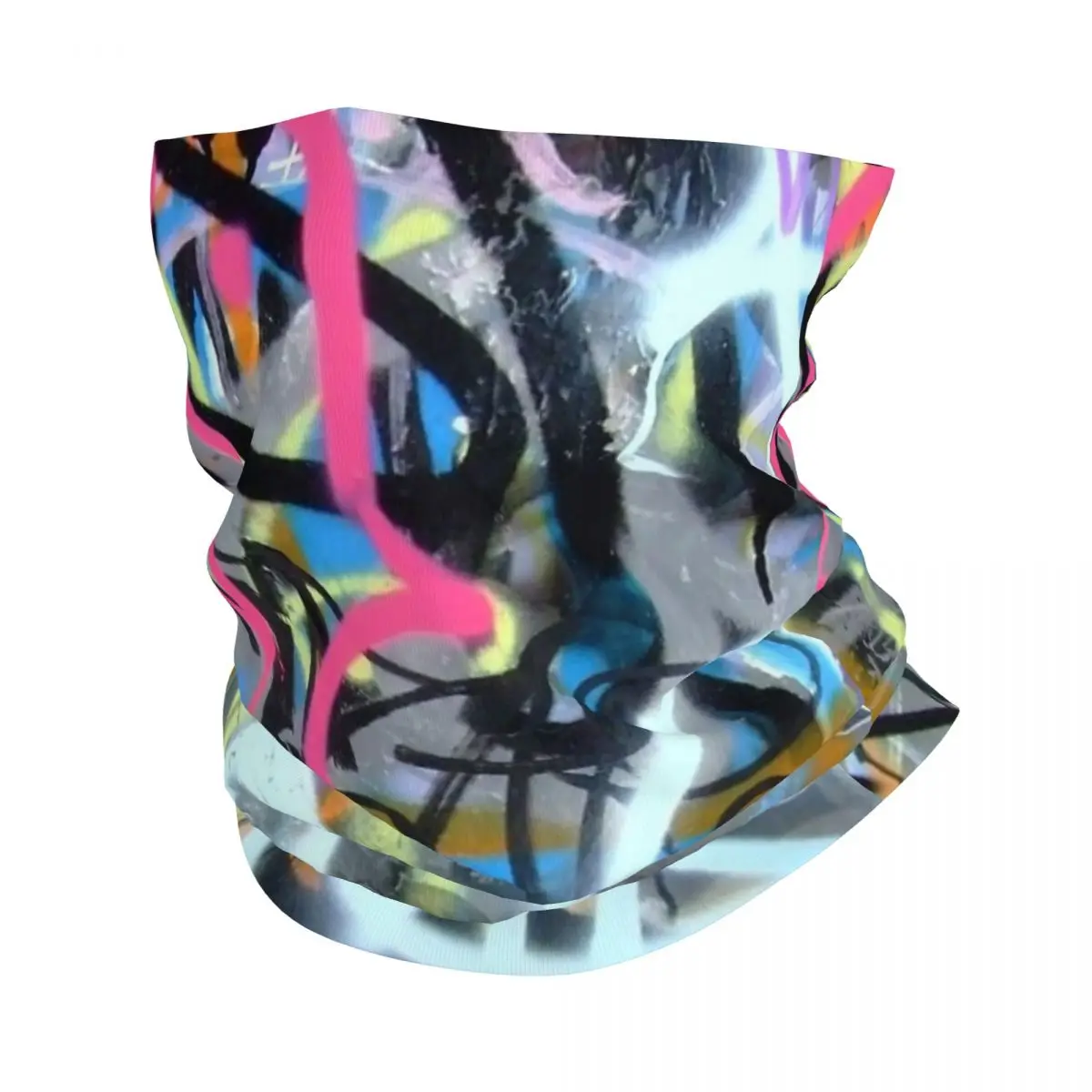 

Hip Hop Bandana Neck Cover Printed Graffiti Mask Scarf Multi-use Face Mask Cycling for Men Women Adult Winter
