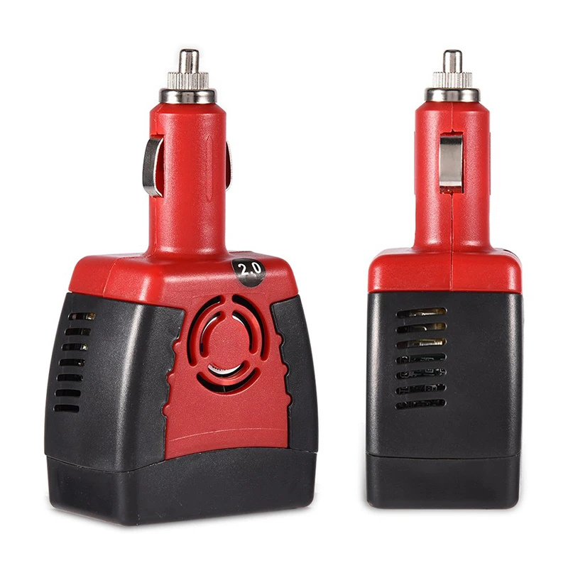 

Car Inverters 150W Car Auto Power Converter Inverter DC 12V to AC 220V/110V with USB 2.1/1.5A Charger Splitter Car Accessories