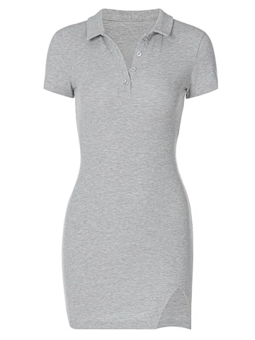 Женское мини-платье Dozw из полиэстера и хлопка
