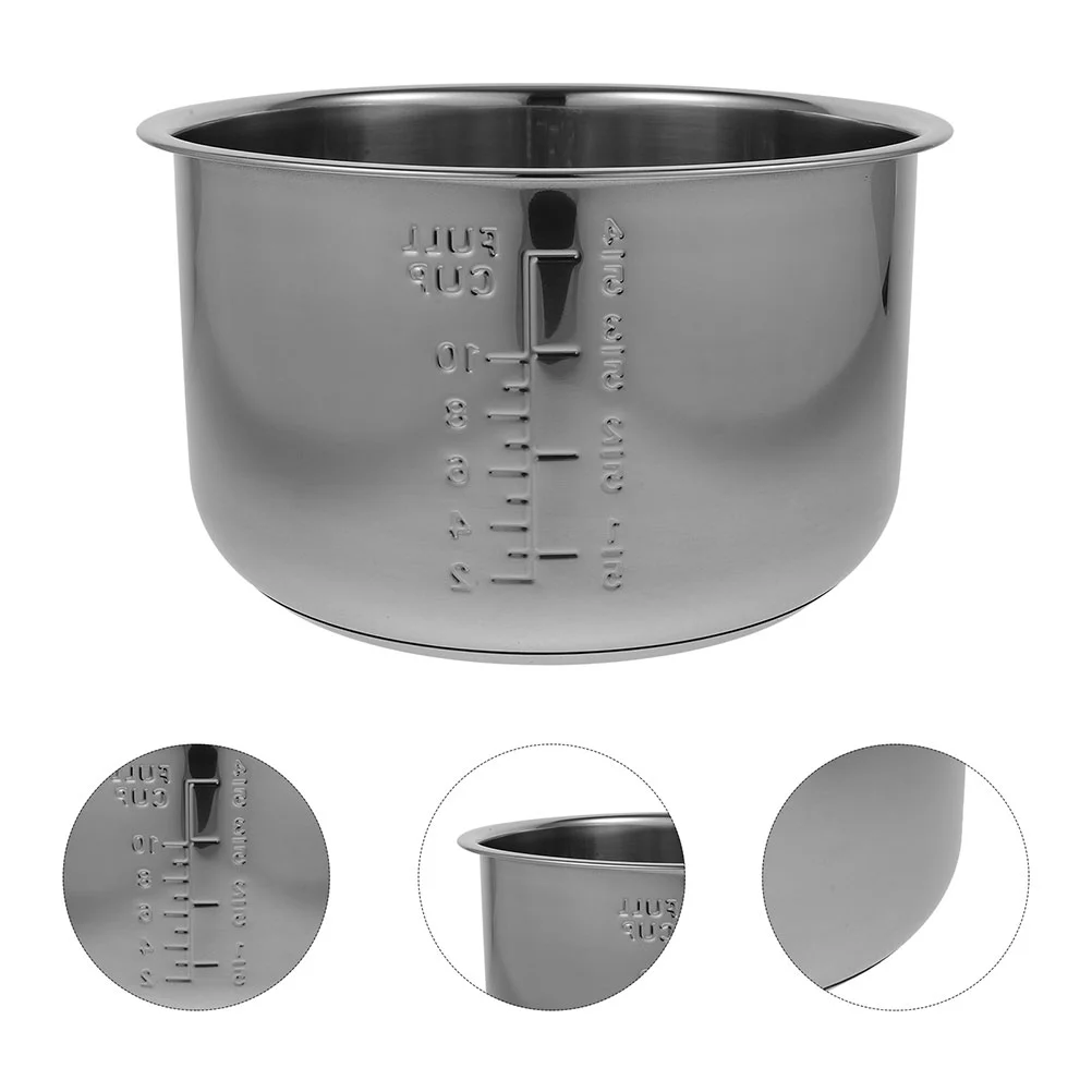 

Rice Cooker Liner Replace Stainless Steel Inner Pot Cookware Household Multi-use Kitchenware Electric