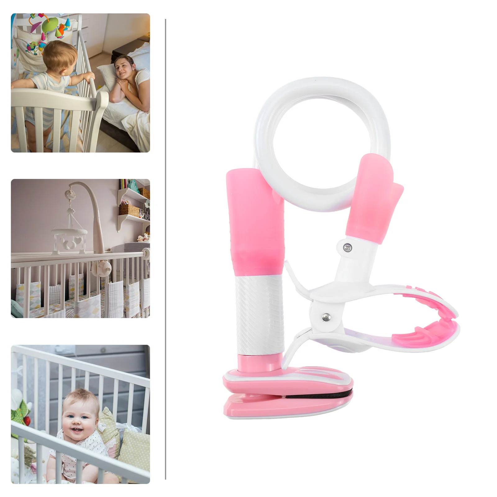 Feeding Bottle Stand Hands Free Baby Holder Twin Rack Crib Assisted Drinking Pacifier Clip Stroller enlarge