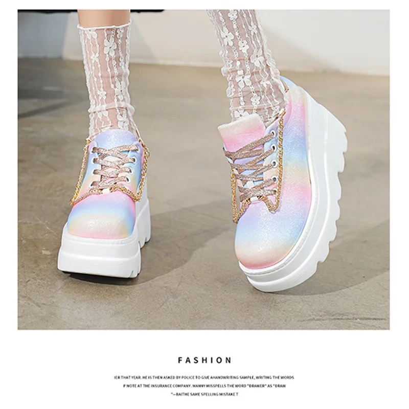 Zapatos De Mujer Wedge Sneakers Shoes for Wedding Women Women Shoes High Heelzapatos Plataforma De Mujer De Fiesta Fashion Shoes