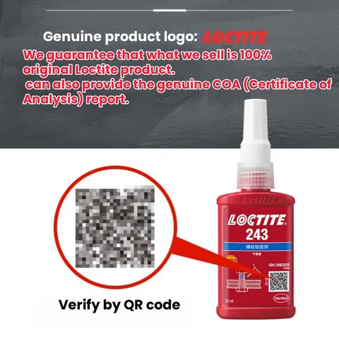 Loctite анаэробный клей для фиксации резьбы 50 мл