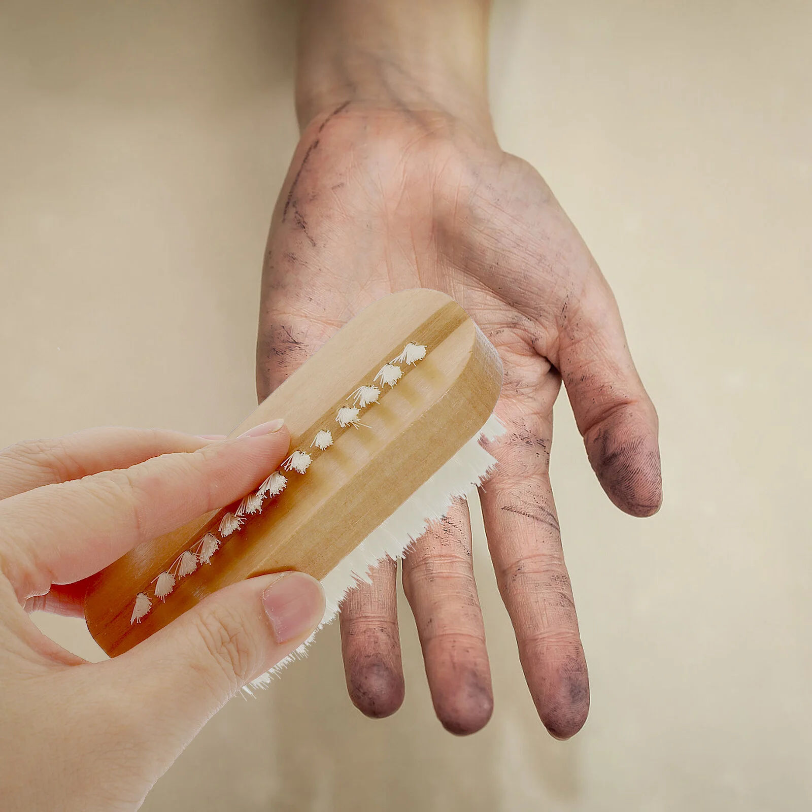 

2 шт., щётки для чистки ногтей с ручкой