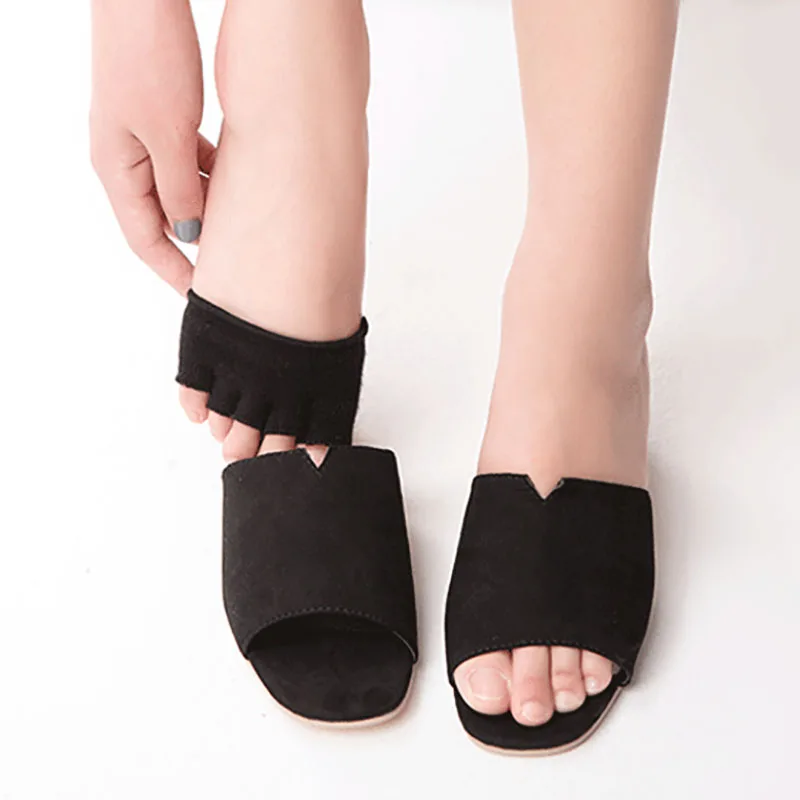 5 Pairs 5 Toes Yoga Socks Ballet Dance Half Fingers Sock Slippers Quick-Dry Breathable Silicone Sport Pilates Socks Women Socks