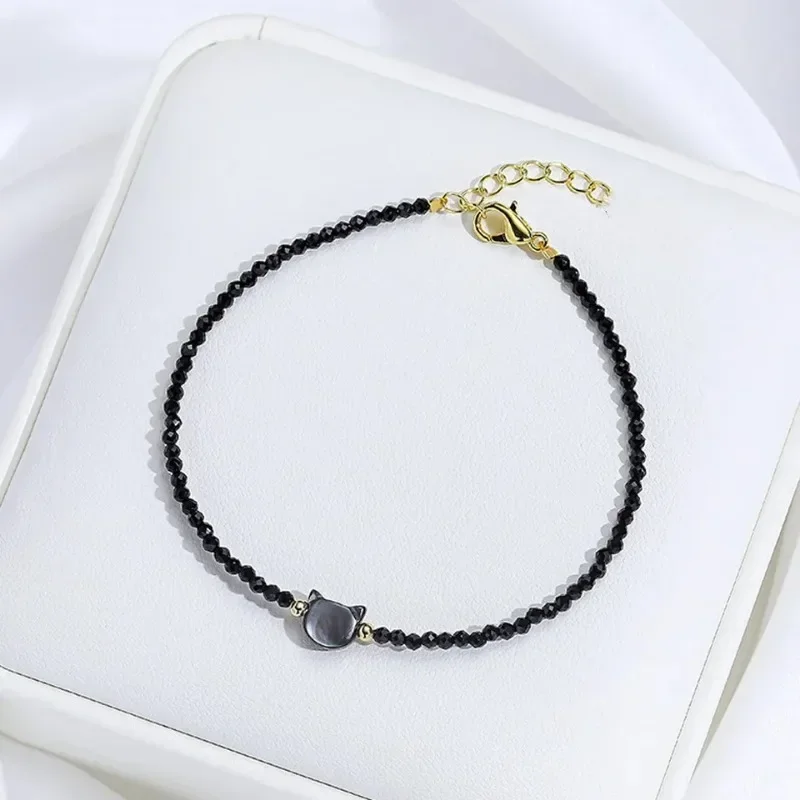 Милая натуральная раковина кошка голова Сердце Звезда цилиндрический браслет из