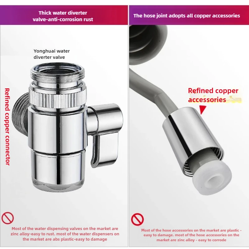 Адаптер для смесителя с внешней насадкой душа набор переключателей воды ванной и