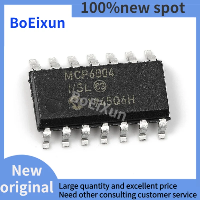 

1-100 PCS MCP6004-I/SL Package SOP-14 MCP6004 Linear Device Operational Amplifier IC Chip Brand New Original