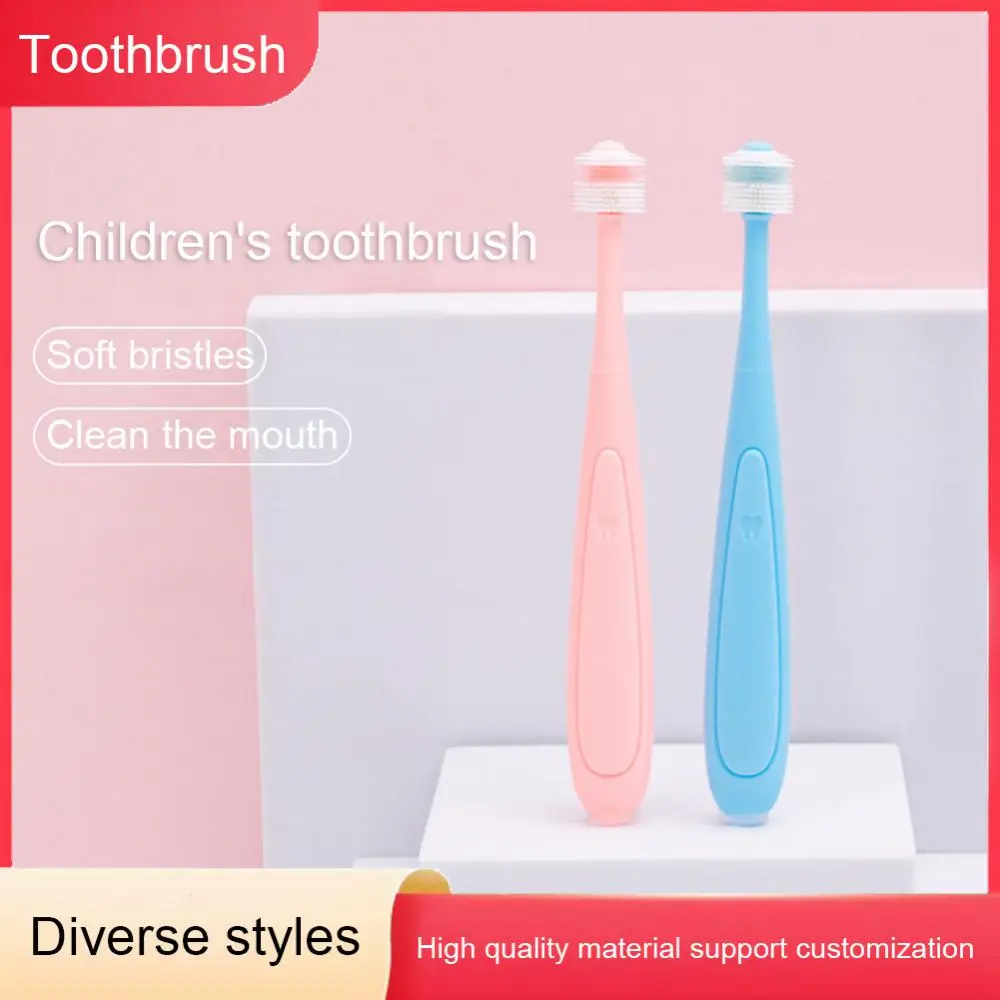 

Baby Toothbrush Oral Cleaning 360 Degree Soft Hair Toothbrush 0-3 Years Old Silicone Kids Toothbrush 7-12 Years Old Oral Care