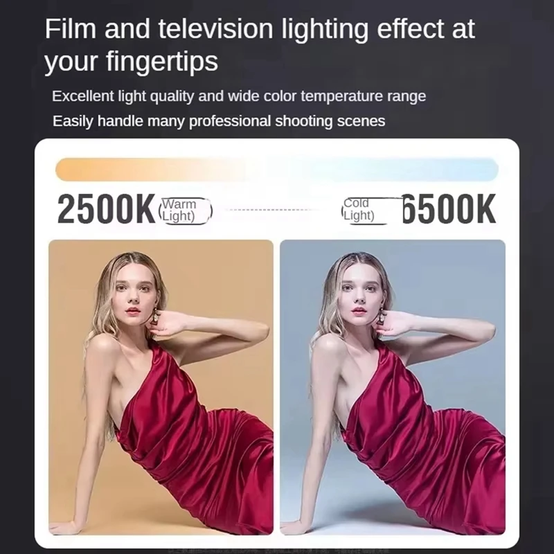 80 Вт COB видео светильник с регулируемой яркостью 2500-6500K фотографический