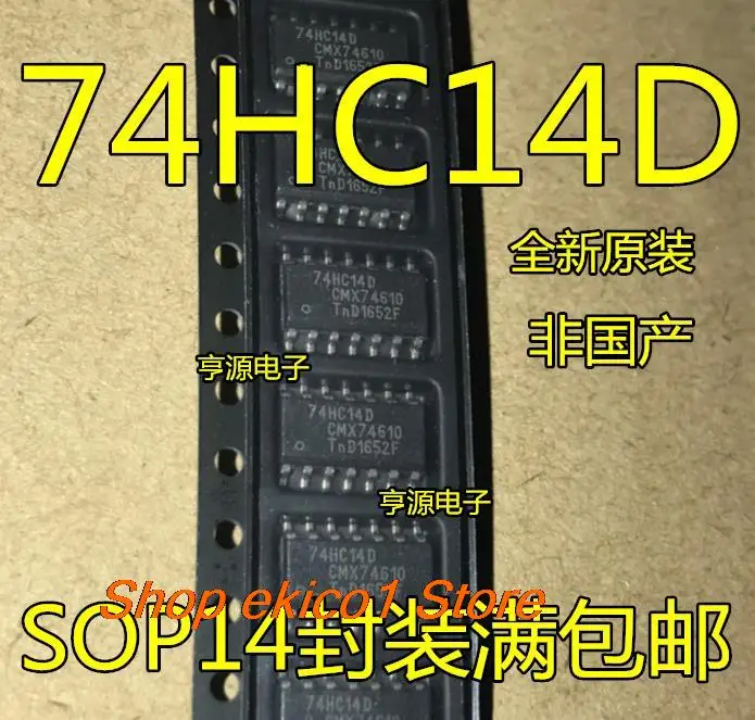 

10pieces Original stock 74HC14 74HC14D SOP-14 3.9mm