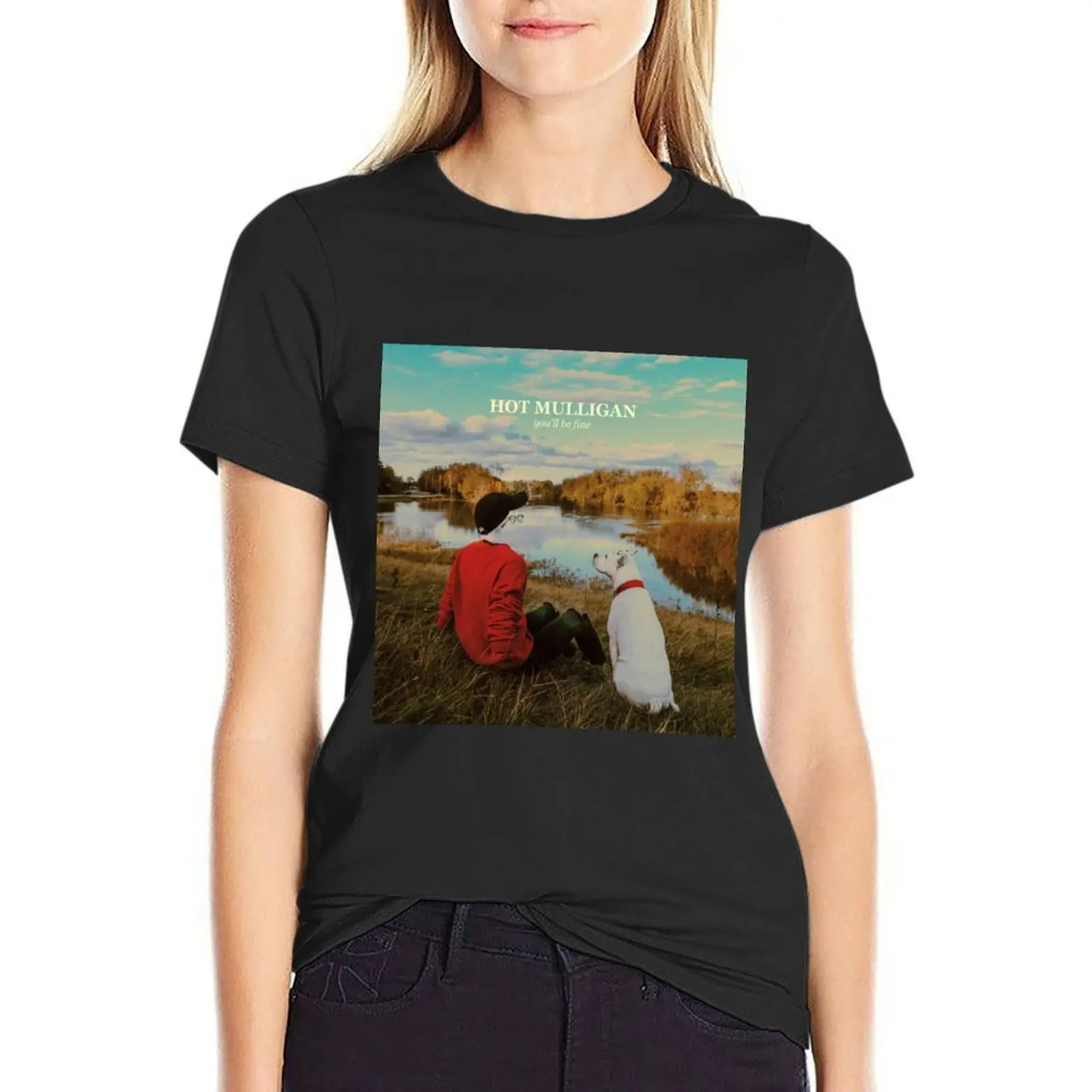 Лидер продаж футболки Mulligan с изображением альбома You Will Be Fine рисунком женские