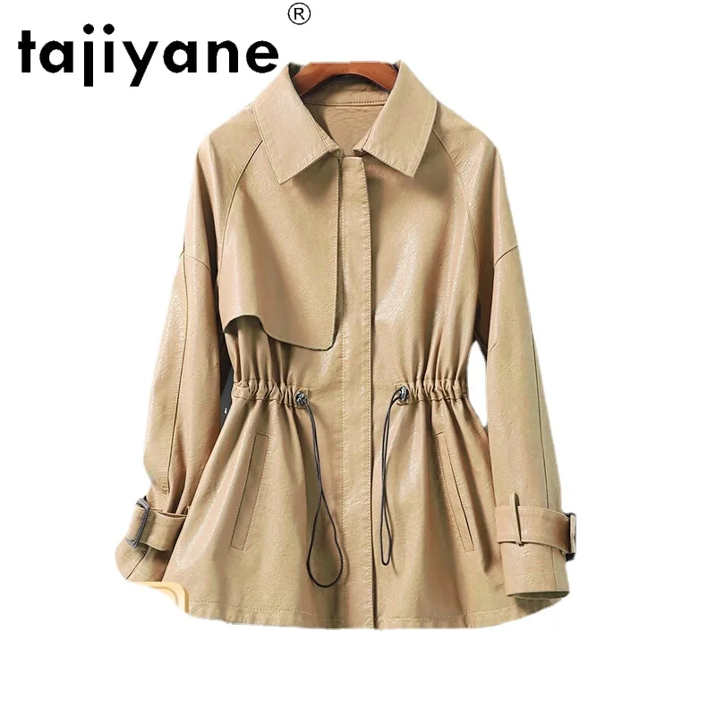 Top Genuine Leather Jacket Women 22 Spring Autumn New Women's Elegant Sheepskin Outfits Casual Loose Jacket Short Women Clothes