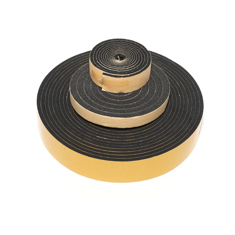 

EPDM Self Adhesive Sponge Seal Strip Rubber Black Foam Strong Single-sided Adhesive Soundproof Anti-collision Seal Gasket