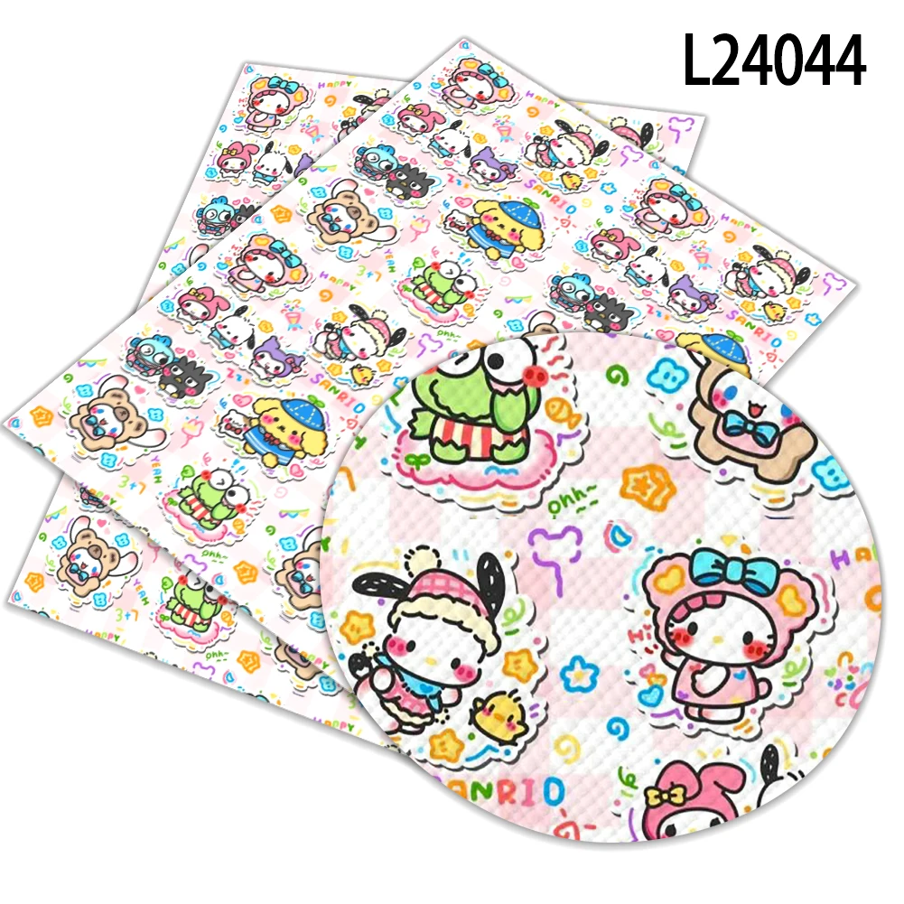 Sanrio лист из искусственной кожи с принтом персонажа для украшения поделок своими