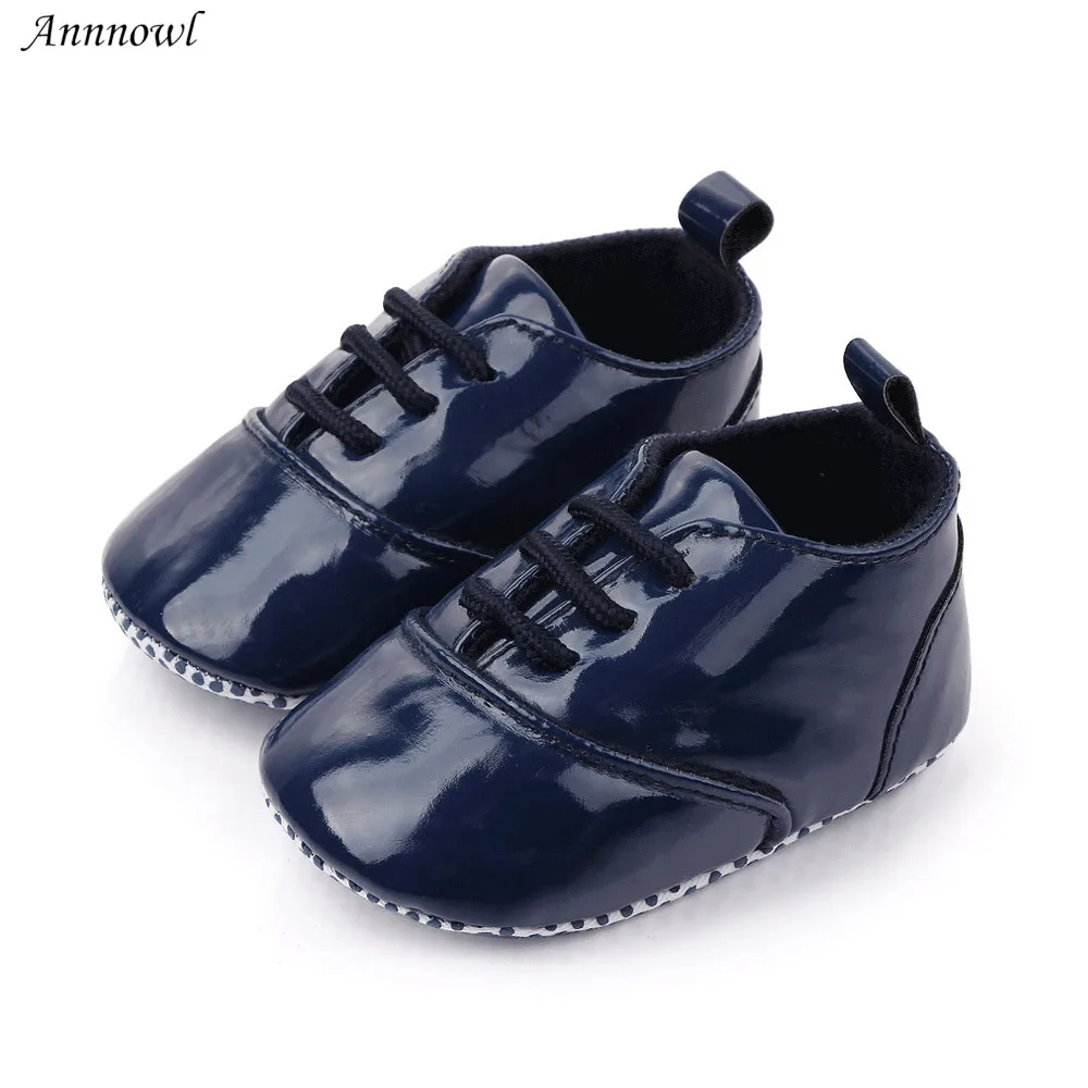 

Fashion Brand New Infant Leather Baby Sports Sneakers Shoes Newborn Boys Crib Shoes Toddler Soft Sole Anti-slip Lace Up Footwear