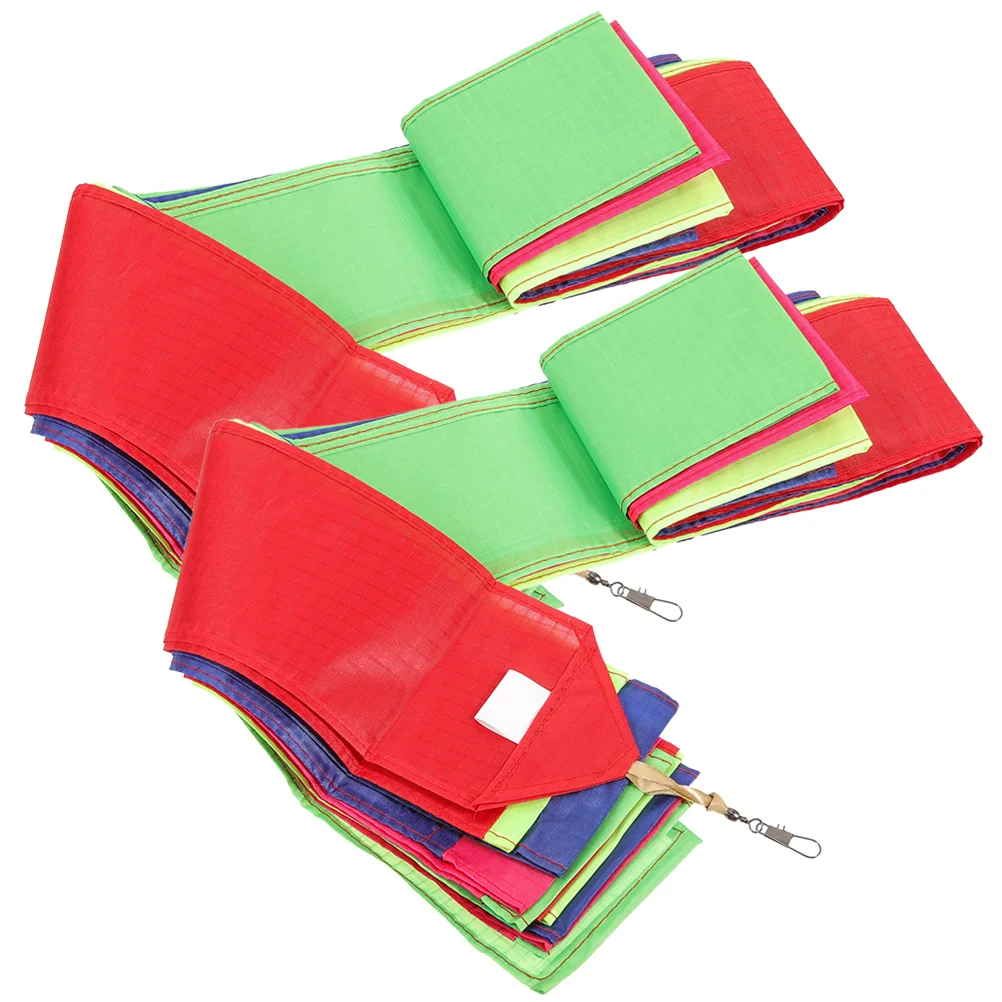 

2Pcs Colorful Kite Long Tail Kite Accessory Streamer Kite End Ribbon DIY Kite Ribbon Decoration