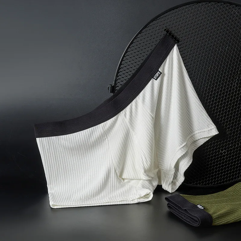 Боксеры мужские из модала пикантное нижнее белье мягкие дышащие трусы с