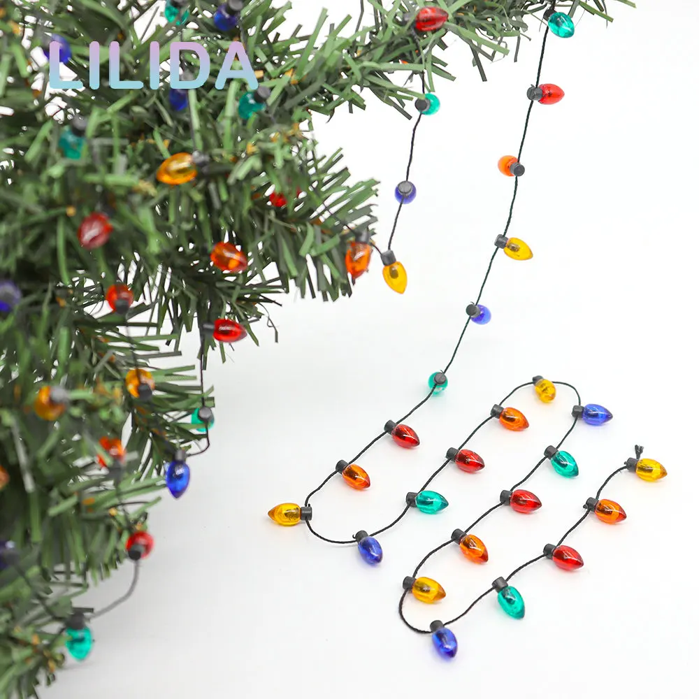 

5M Christmas Tree Decoration Color Bulb Garland Hanging Light String DIY Wedding Party Xmas Home New Year Decoration Navidad HOT