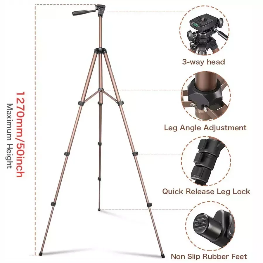 

360 Degree Mobile Phone Clip Compatible With All 1/4 Screw Cellphone Holder Tripod Mount Desk Tripod Adapter For Samsung