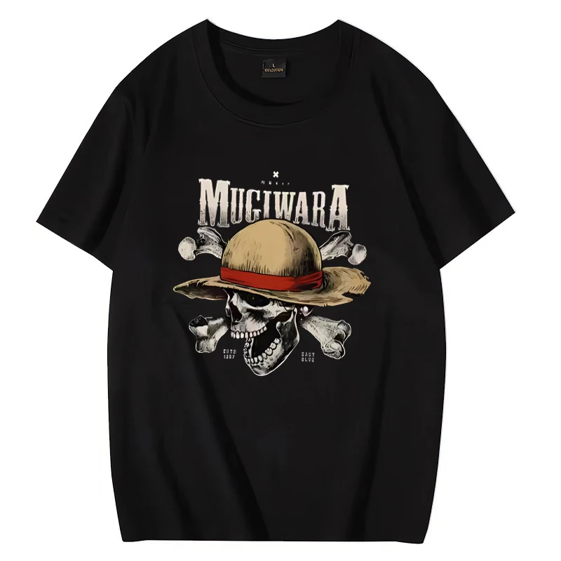 

Mugiwaba Men Women anime T Shirt Summer Hot sale Men's clothes manga streetwear Oversized Unisex Cotton short sleeve T-shirt