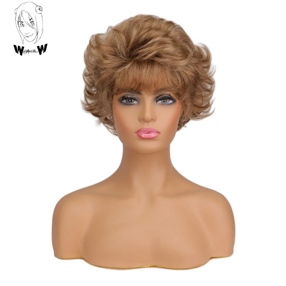 

WHIMSICAL W Synthetic Hair Natural Wave For Women Heat Resistant Wigs Natural Fluffy Daily Wig
