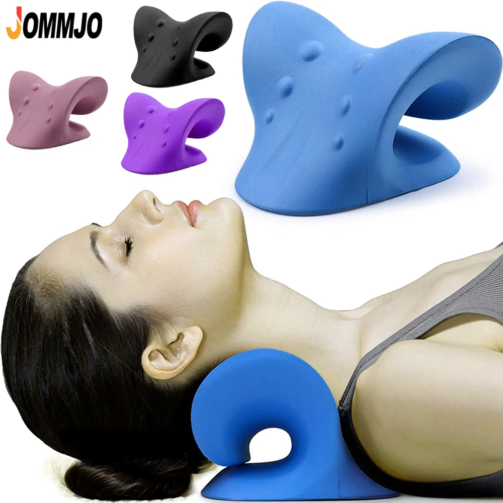 

Neck Shoulder Relaxer,Cervical Traction Device for TMJ Pain Relief & Cervical Spine Alignment,Chiropractic Pillow,Neck Stretcher