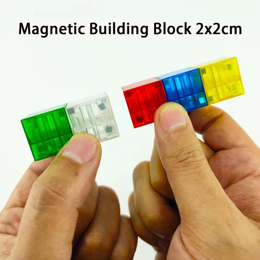 

Aquaryta Magnetic Constructor Blocks 20pcs/box Toys for Children Magnet Cube Bricks DIY Designer Square Model Educational 2x2cm