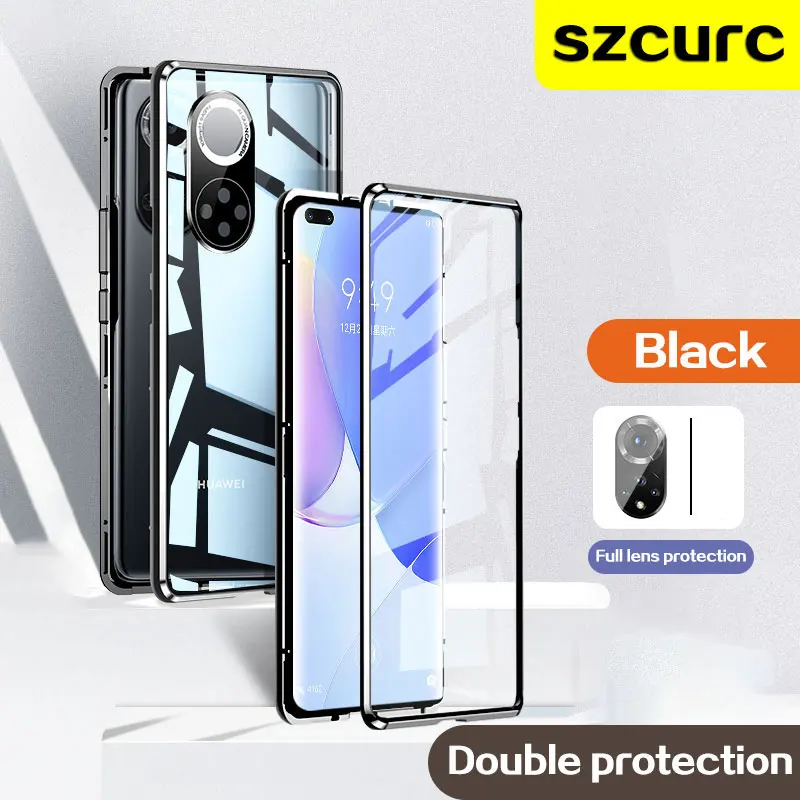Tanie Do Obudowy Huawei Nova 9 Pro. Nowa 360 ° Pełna Ochrona Revent Peep Magnetyczna Adsorpcja Szklana Osłona Telefonu Nova 9 Novo 9 Nove 9