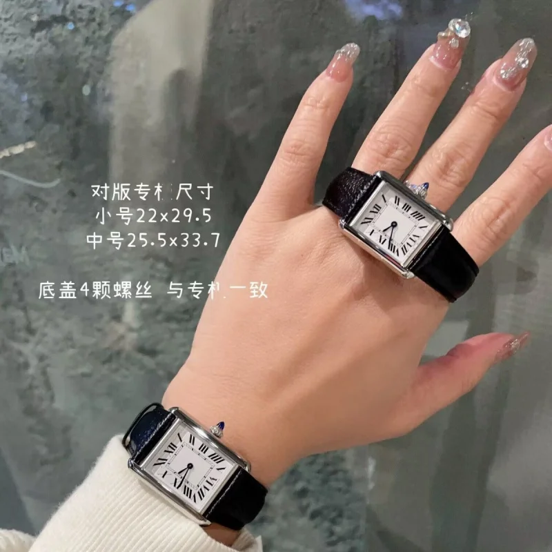 Корейский стиль Daytona винтажные квадратные женские кварцевые часы Sandoz средние