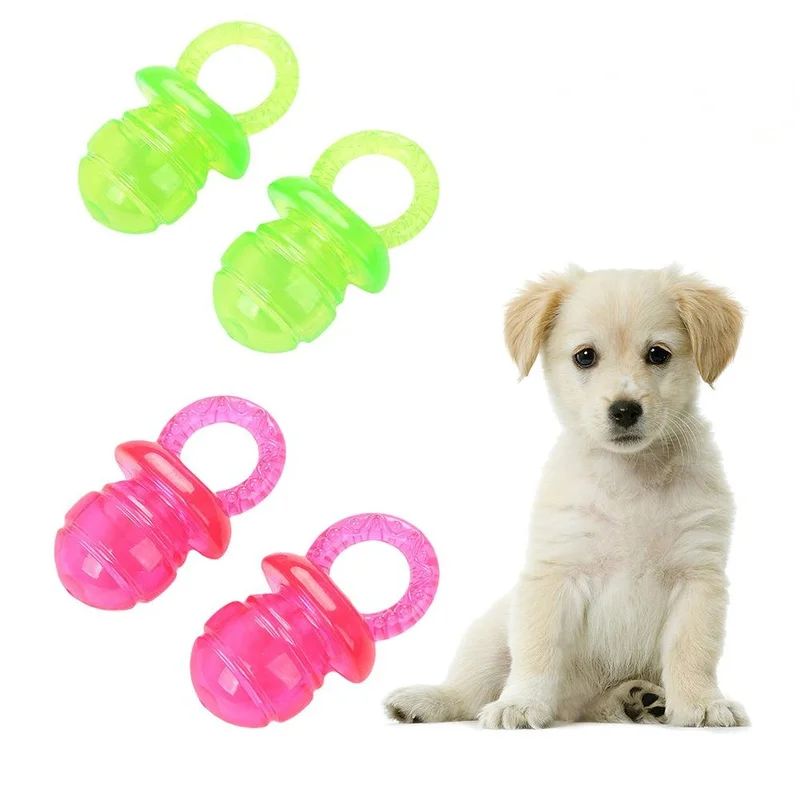 

1pcs Pet TPR Pacifier Dog Toy Interactive Soother Pet Dog Chew Toys Teeth Molar Reducing Pressure Pet Supplies