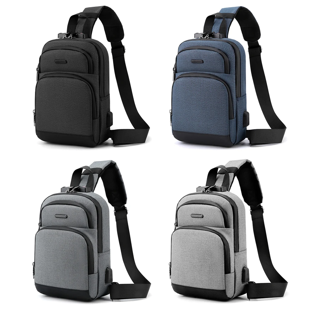 

Men Fashion Multifunction Shoulder Bag Brand Travel Business Burglarproof Sling Bag Chest Bag Men's Messenger Pack Satchel Purse