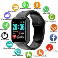 y68 smart watch men women touchscreen fitness tracker heart rate blood pressure smartwatch multiple languages pk amazfit gts