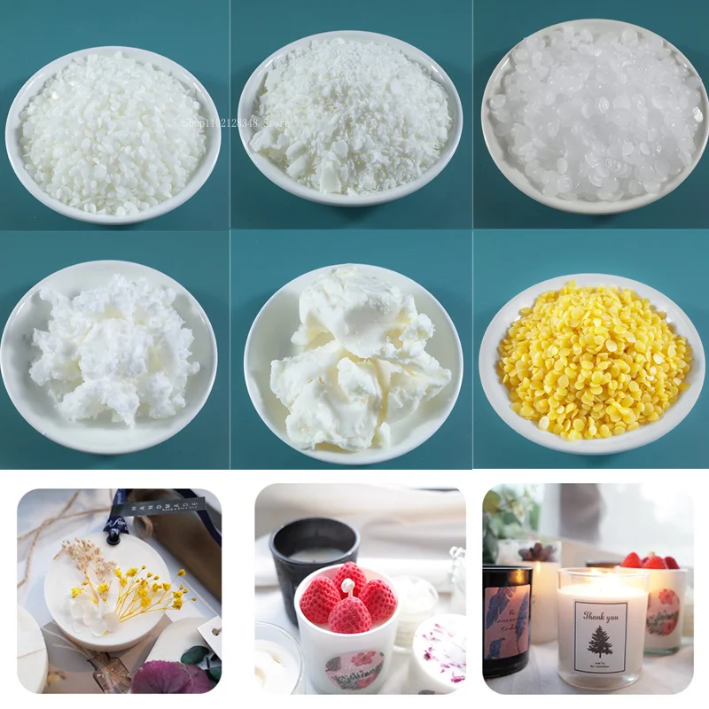 50g Scented Candle DIY Handmade Aromatherapy Cup Wax Wax Sheet Mould Wax Raw Materials Natural Soy Wax Yellow and White Beeswax