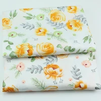 160x50cm beautiful pastoral rose small floral printed cotton fabric making home textile quilt cover sheet and pillowcase cloth