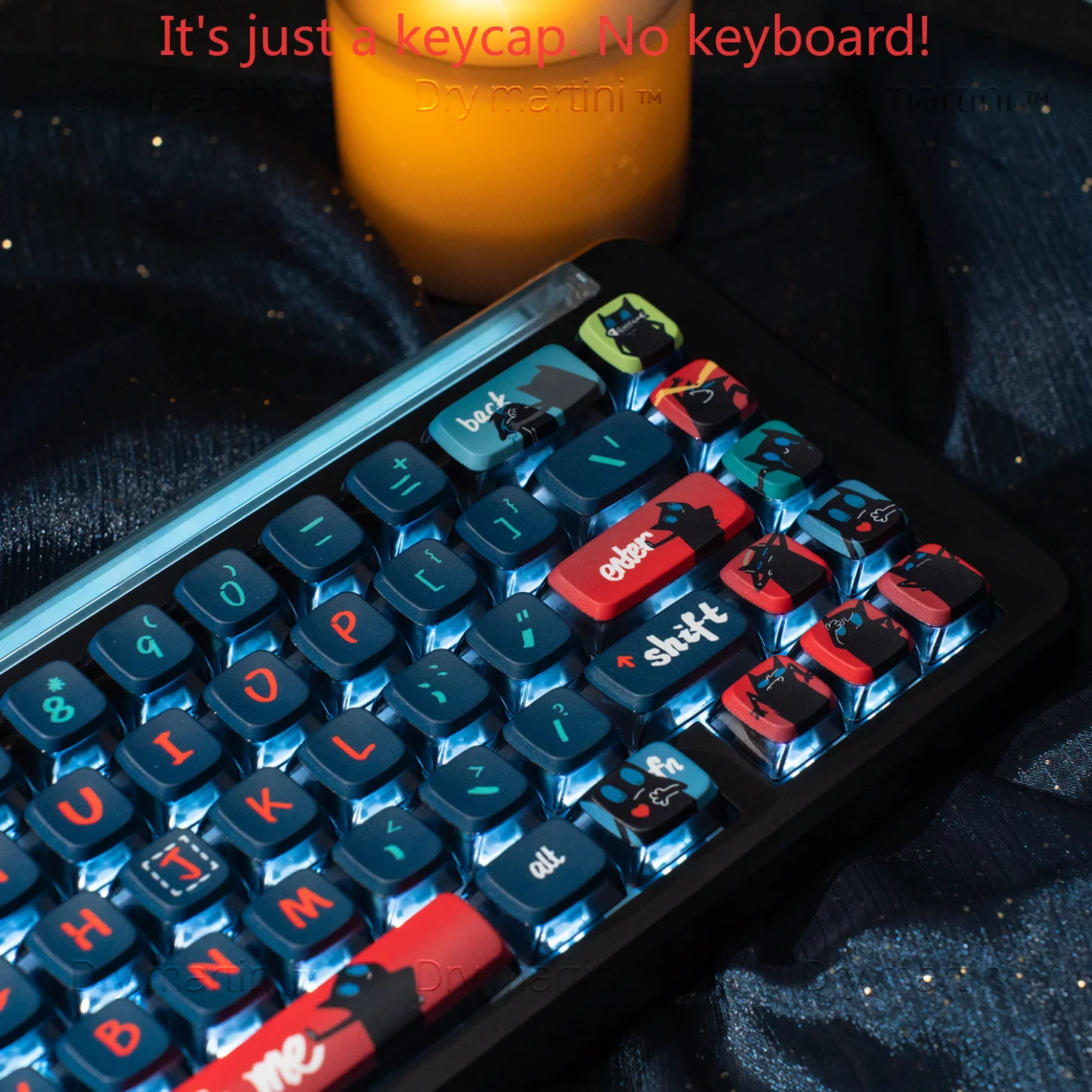 Комплект клавиш Dark Cat PBT MDA, прозрачный колпачок 120, совместимый с механической клавиатурой 617587104108 (art.: 3920d49f9cebc) - 3920d49f9cebc