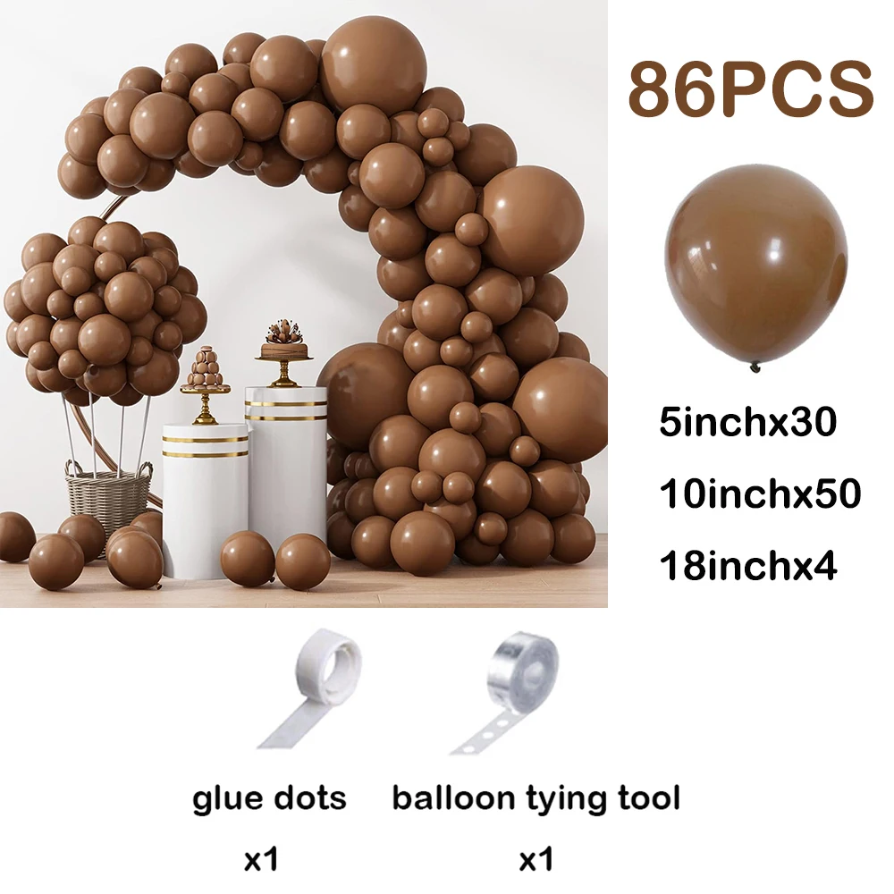 

Воздушные шары арка Globos коричневые