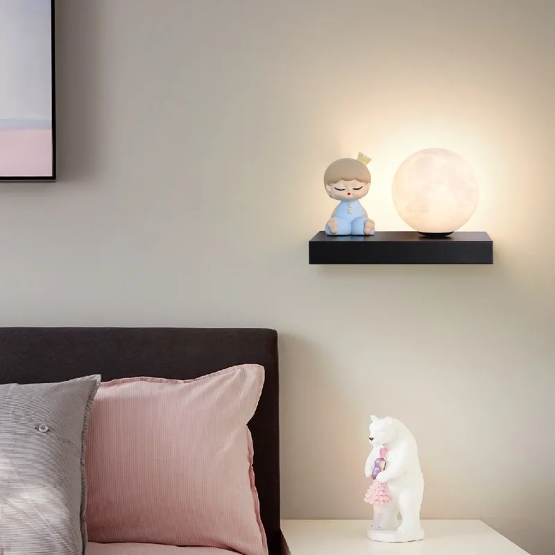 Скандинавский светодиодный настенный светильник современный креативный абажур