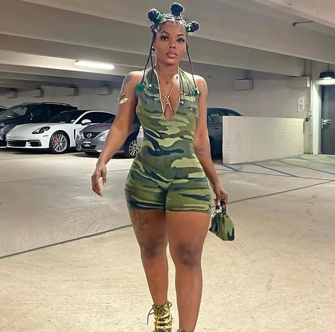 

one piece jumpsuit women military camouflage skinny bodycon rompers playsuit halter backless hollow out sexy party streetwear