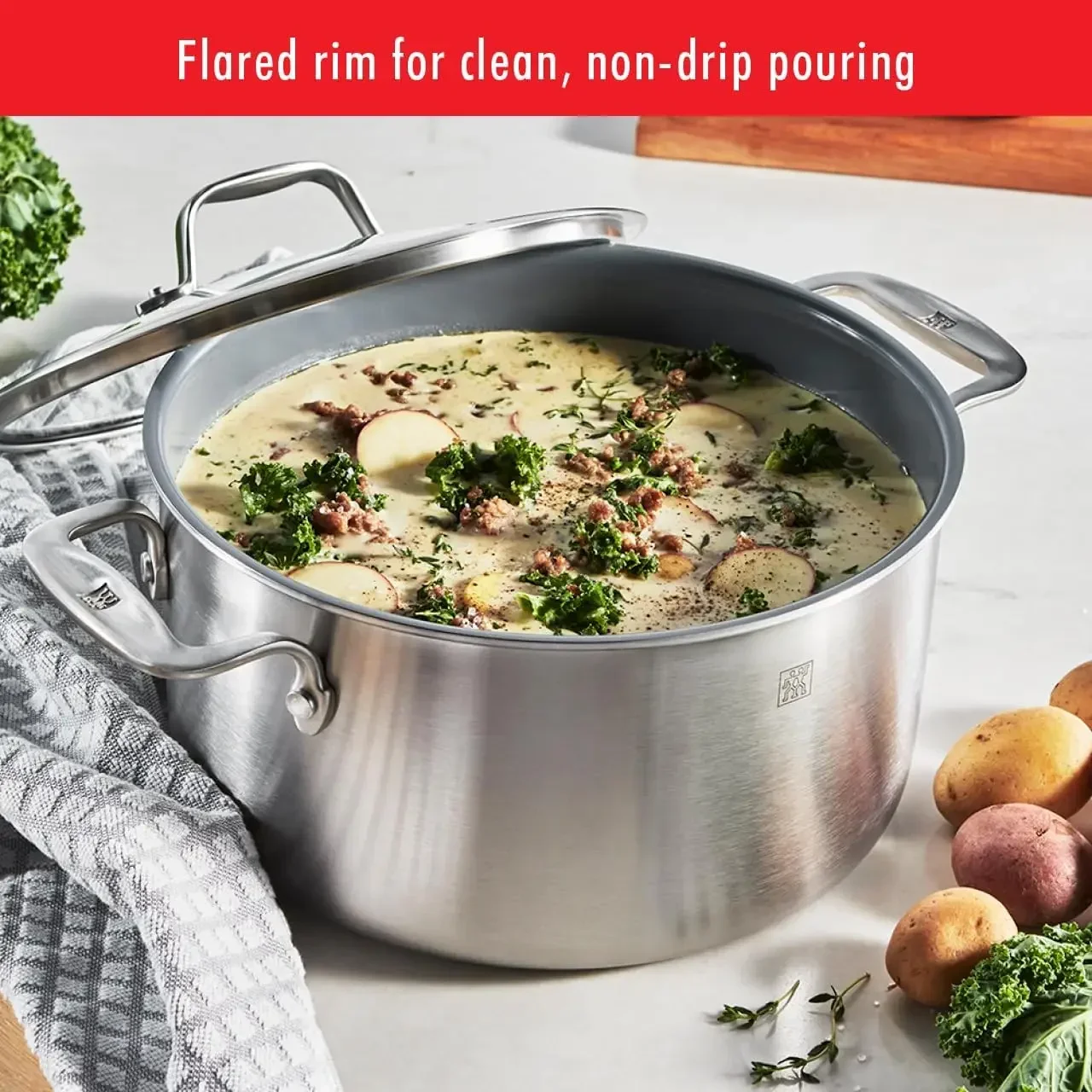 Spirit 3-слойный набор из 10 керамических кастрюль и сковородок с антипригарным