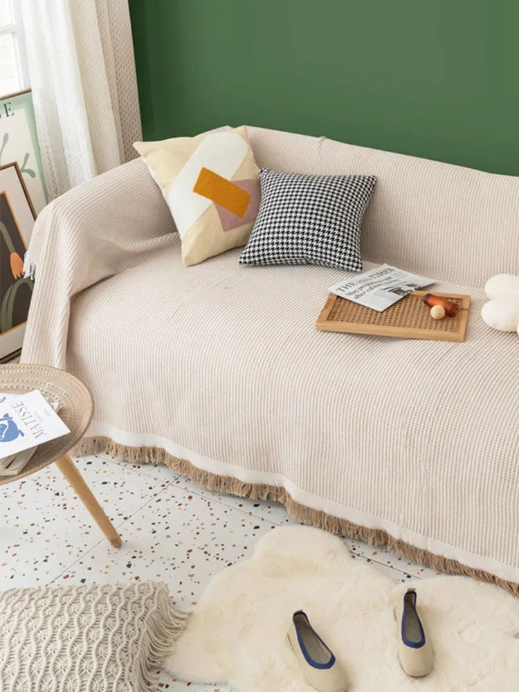 Однотонное хлопковое одеяло