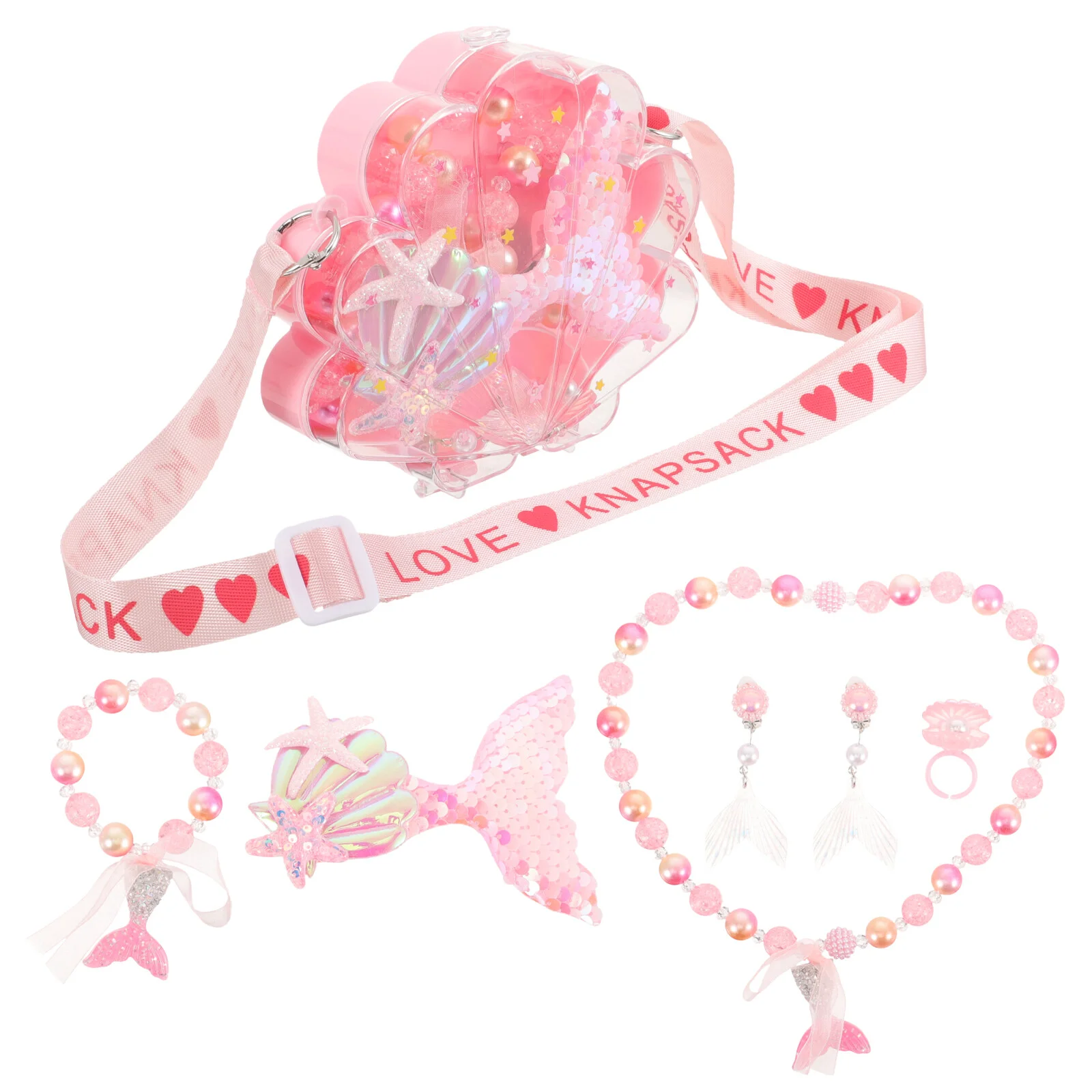 

Children's Jewelry Set Play Little Girls Age 3 Sets Toddler Necklaces 2 Years Old Toys Pearl Ages 4-6 Fabric Bracelets