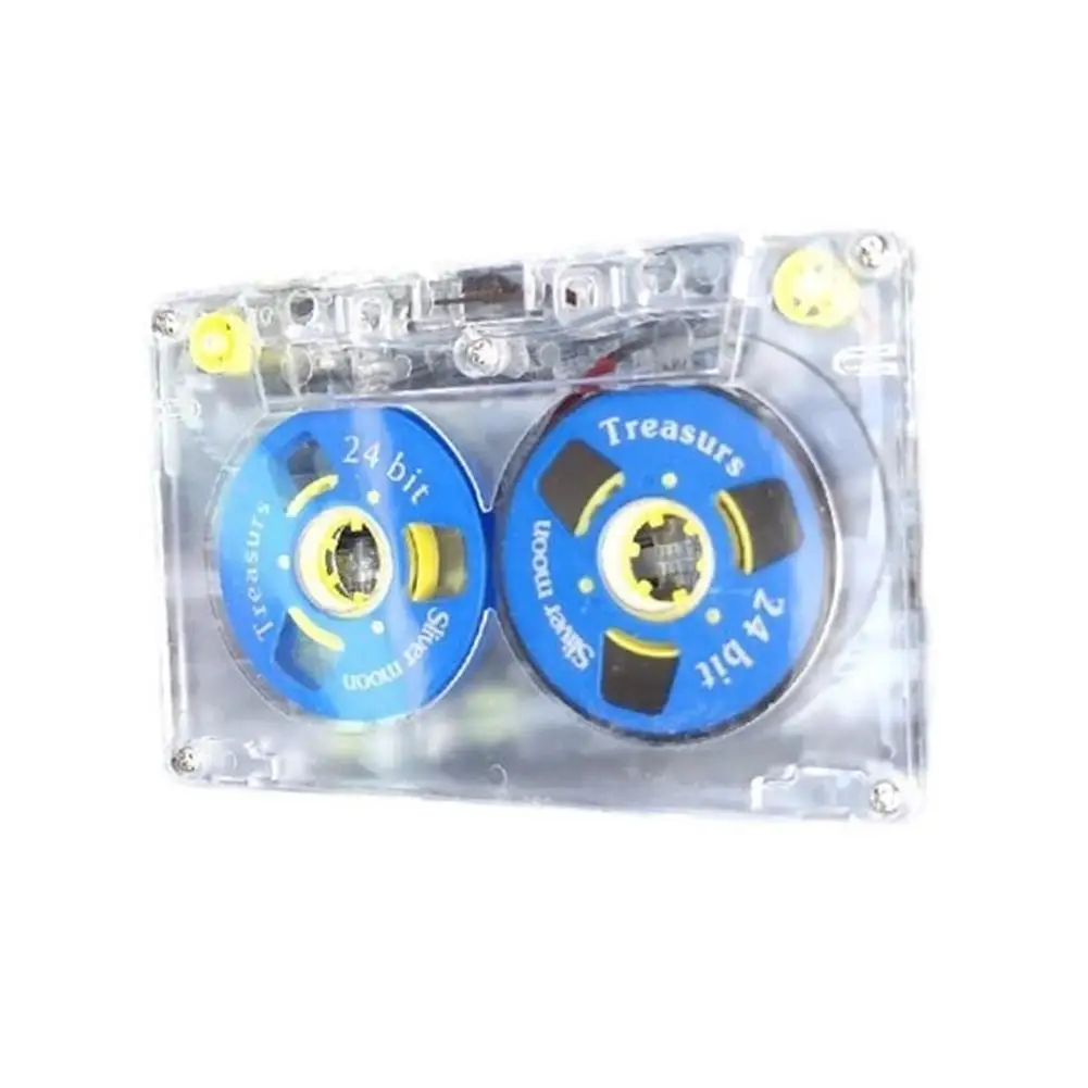 

Transparent Cassette Tape Shell Cases Plastics Reels Cassette No tape for DIY Reels Cassette Repair Replacement I1T4