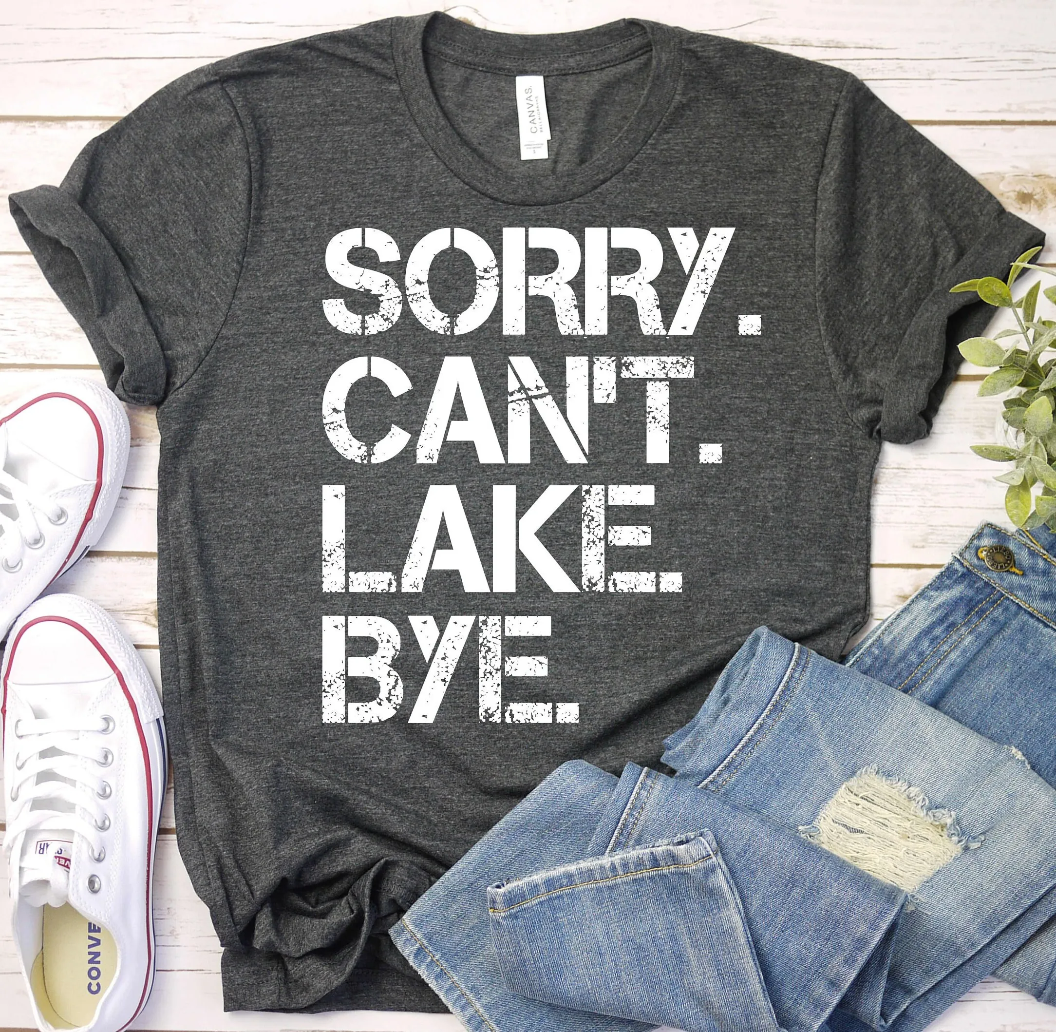 Извините cannot Lake Bye футболка для походов влюбленных забавный саркастический поход